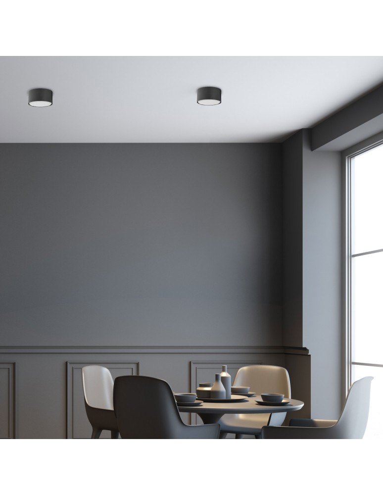 TK Lighting TOP BLACK LAMPA SUFITOWA 1 GX53 6241