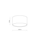 TK Lighting TOP BLACK LAMPA SUFITOWA 1 GX53 6241