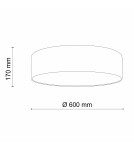 TK Lighting EARTH LAMPA SUFITOWA 4 4661
