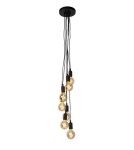 Pendant lamps - Lucide FIX MULTIPLE Pendant 7xE27 black 08408/07/30 - product 1