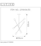 Pendant lamps - Lucide LESTER Ceiling 4xE27 black 21119/06/30 - product 8