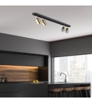 TK Lighting TOP BLACK GOLD LAMPA SUFITOWA 4 5619