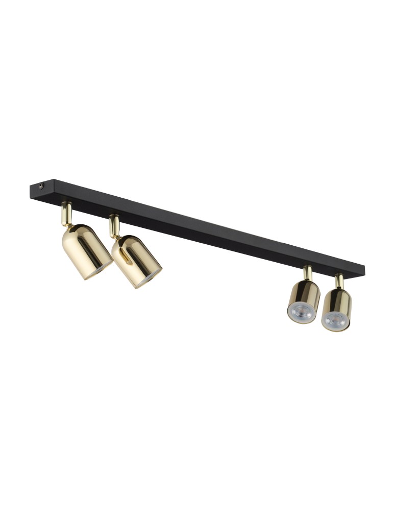 TK Lighting TOP BLACK GOLD LAMPA SUFITOWA 4 5619