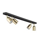 TK Lighting TOP BLACK GOLD LAMPA SUFITOWA 4 5619