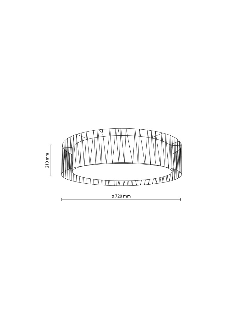 TK Lighting HARMONY NATURE LAMPA SUFITOWA 4 720 4556
