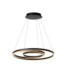 LED pendant lamps - Lucide TRINITI LED pendant black white 46402/99/30 - product 1