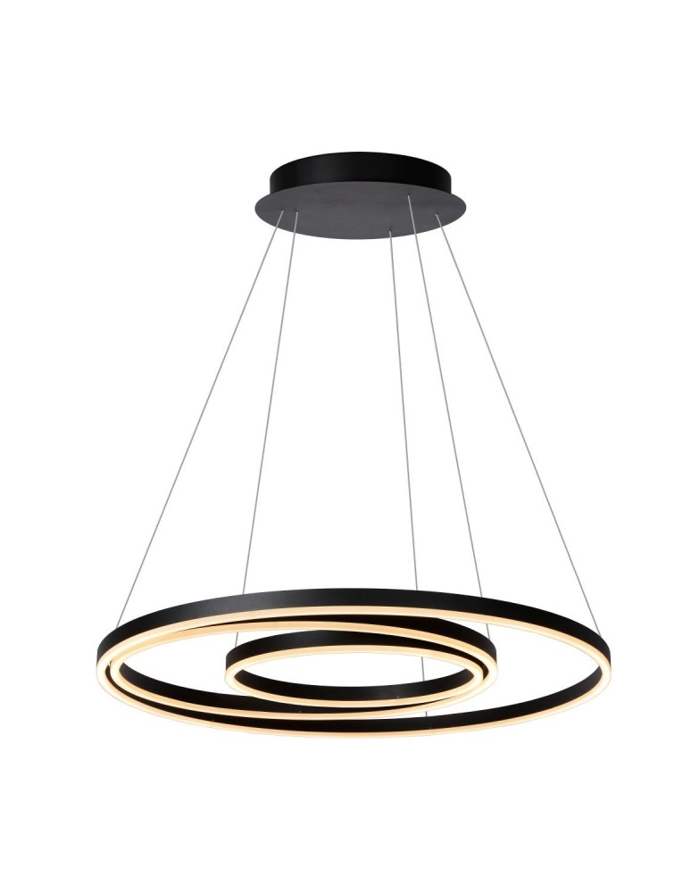 LED pendant lamps - Lucide TRINITI LED pendant black white 46402/99/30 - product kolory-swiatla.pl 2