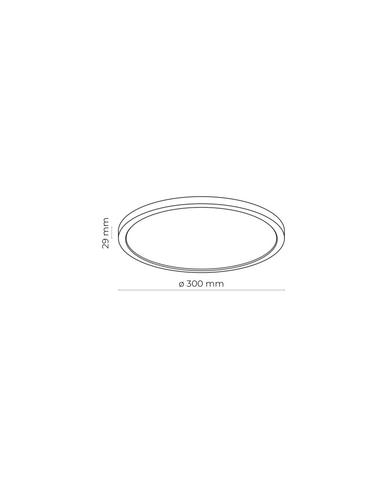 TK Lighting AQUA 300 BLACK 24W LED 6901