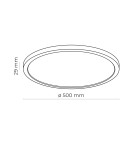 TK Lighting AQUA 500 BLACK 45W LED 6905