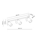 TK Lighting TOP GOLD 3 5968