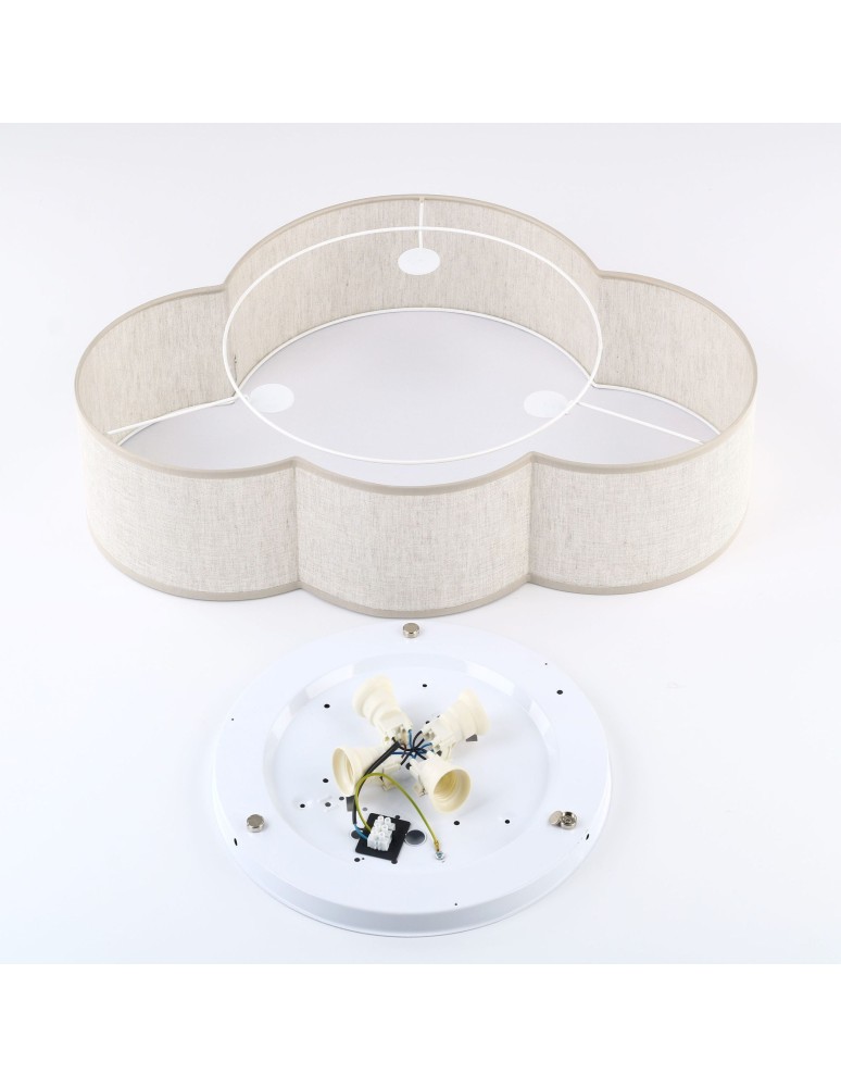 TK Lighting CLOUD LINEN LAMPA SUFITOWA 4 4336