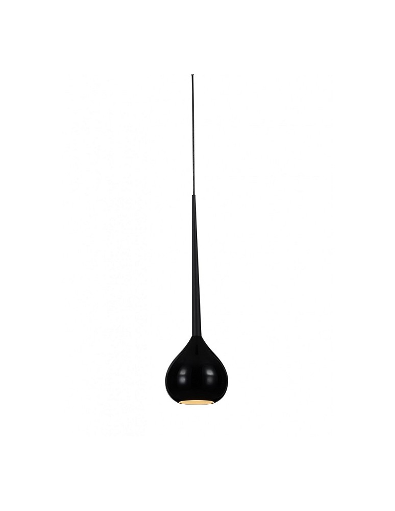 Single pendant lamps - Azzardo AGA 1 BLACK 1xE14 Pendant Black AZ1061 - product kolory-swiatla.pl 1