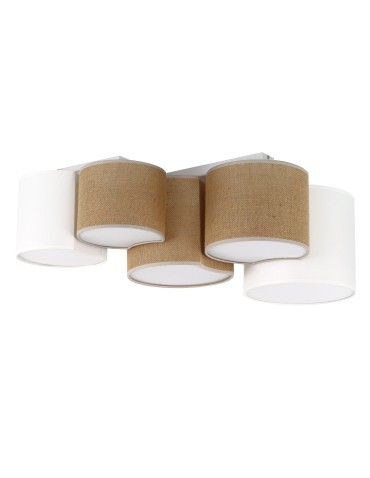 TK Lighting MONA JUTA LAMPA SUFITOWA 5 5909