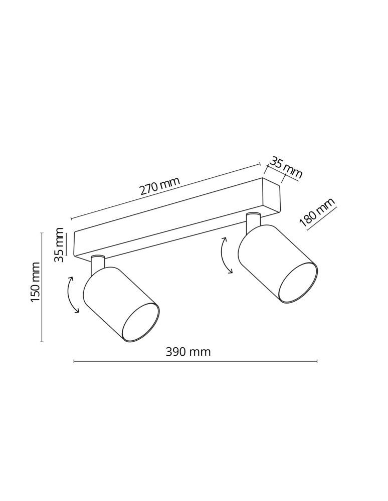 TK Lighting TOP BROWN 2 6180
