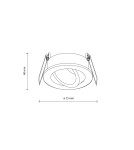 TK Lighting AURA WHITE GU10 10572 TK Lighting AURA WHITE GU10 10572