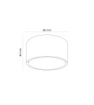 TK Lighting TOP WHITE LAMPA SUFITOWA 1XGX53 11061