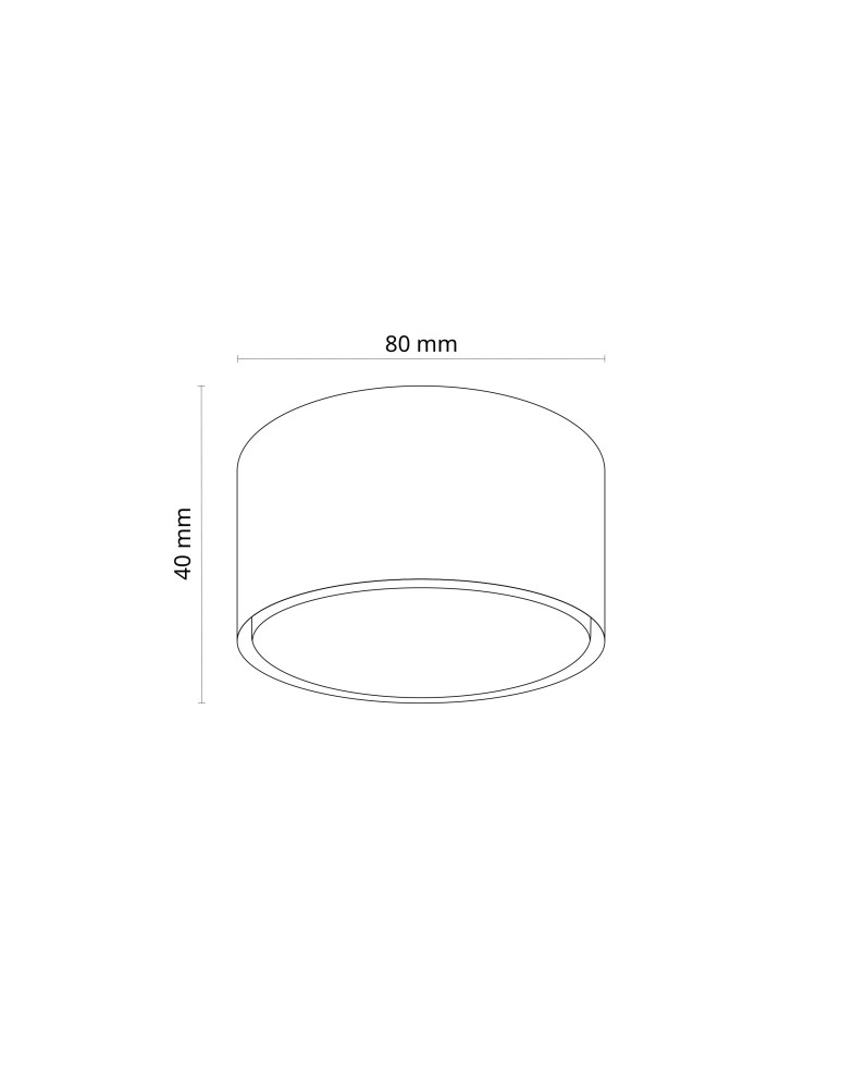 TK Lighting TOP WHITE LAMPA SUFITOWA 1XGX53 11061