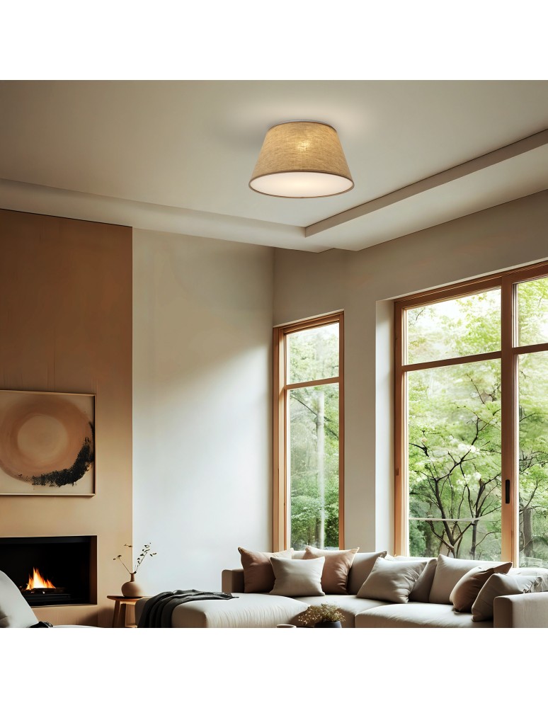 TK Lighting FORMO LEN LAMPA SUFITOWA 2XE27  380 11076