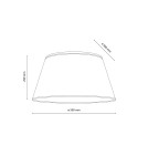 TK Lighting FORMO WHITE LAMPA SUFITOWA 2XE27  380 11204