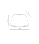 TK Lighting FORMO WHITE LAMPA SUFITOWA 4XE27  500 11205
