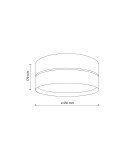 TK Lighting CALMA LAMPA SUFITOWA 450 11598