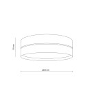 TK Lighting CALMA LAMPA SUFITOWA 600 11599