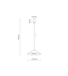 TK Lighting LUME S KASZMIR LAMPA WISZĄCA 1XGX53 11279