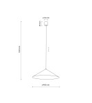TK Lighting LUME L KASZMIR LAMPA WISZACA 1XGX53 11281