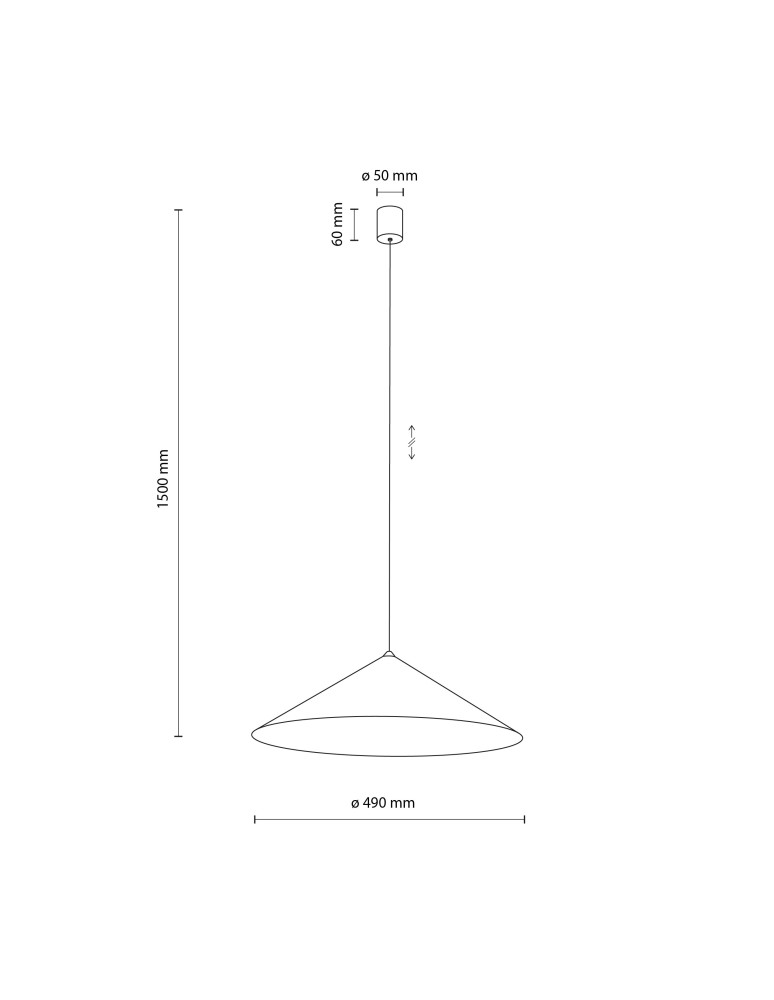 TK Lighting LUME XL NEW BROWN LAMPA WISZĄCA 1XGX53 11272