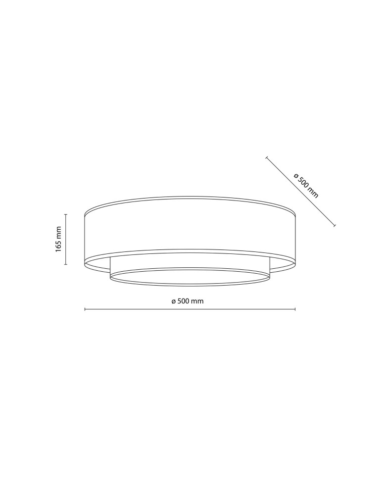 TK Lighting DUO WHITE LAMPA SUFITOWA 4  500 11585