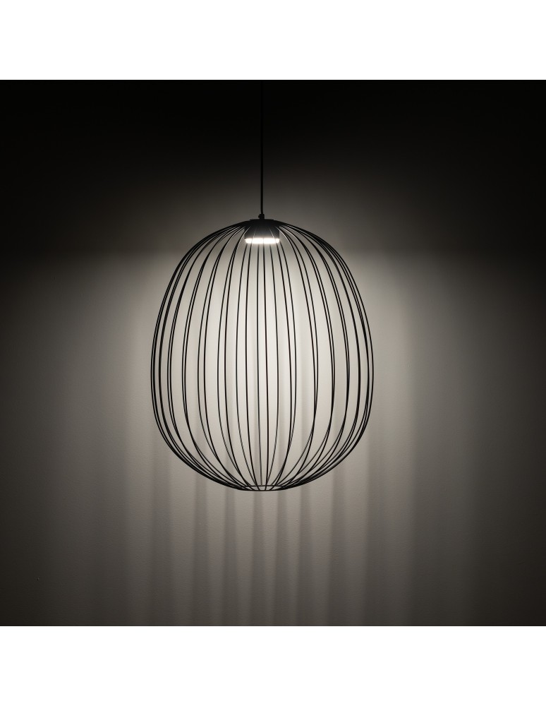 TK Lighting SPHERA L BLACK LAMPA WISZĄCA 1XGX53 11301