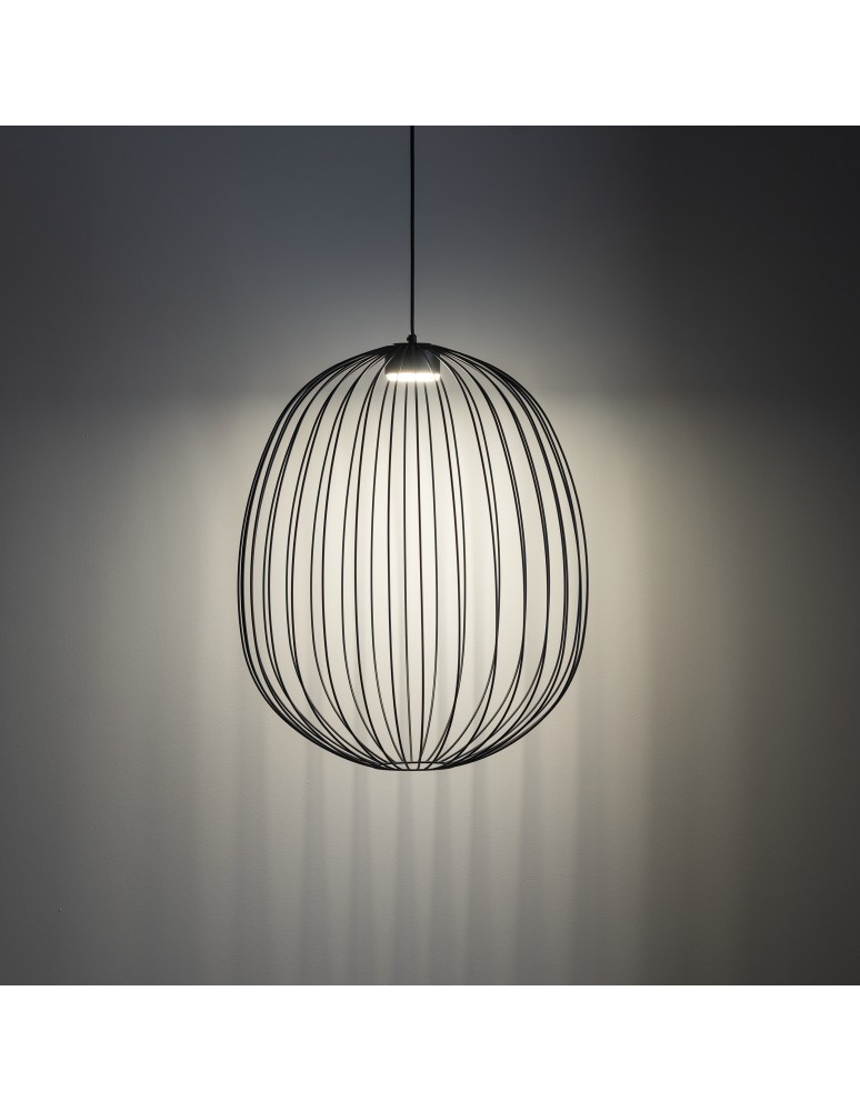 TK Lighting SPHERA L BLACK LAMPA WISZĄCA 1XGX53 11301