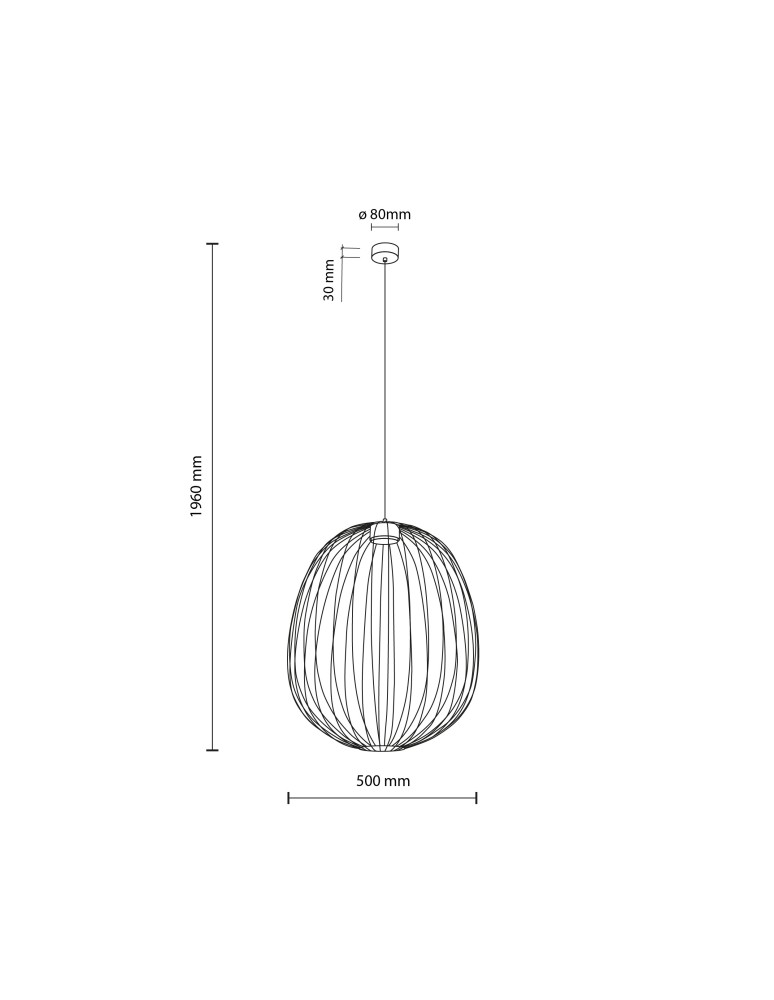 TK Lighting SPHERA L BRICK LAMPA WISZĄCA 1XGX53 11302