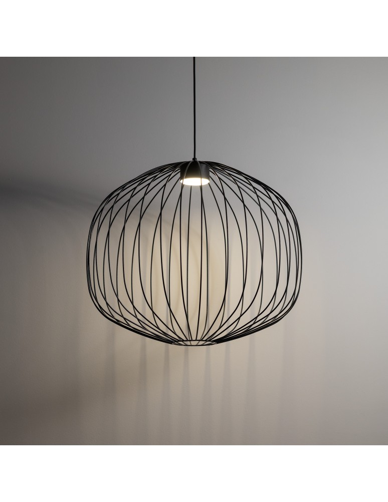 TK Lighting SPHERA M BLACK LAMPA WISZĄCA 1XGX53 11304
