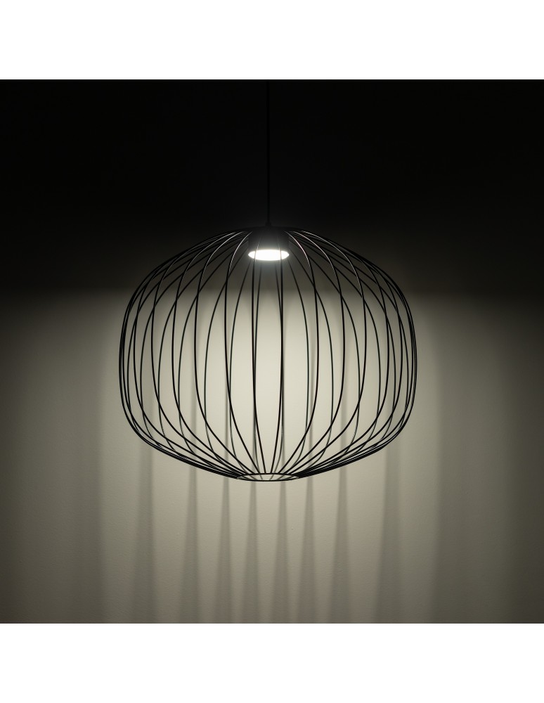TK Lighting SPHERA M BLACK LAMPA WISZĄCA 1XGX53 11304