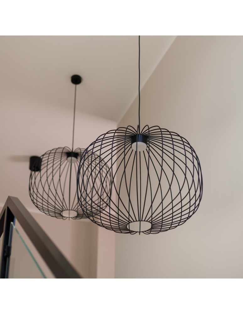 TK Lighting SPHERA M BLACK LAMPA WISZĄCA 1XGX53 11304