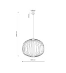 TK Lighting SPHERA M BRICK LAMPA WISZĄCA 1XGX53 11305