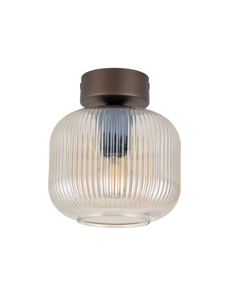 TK Lighting SALVIA BROWN LAMPA SUFITOWA 1XE14 11358