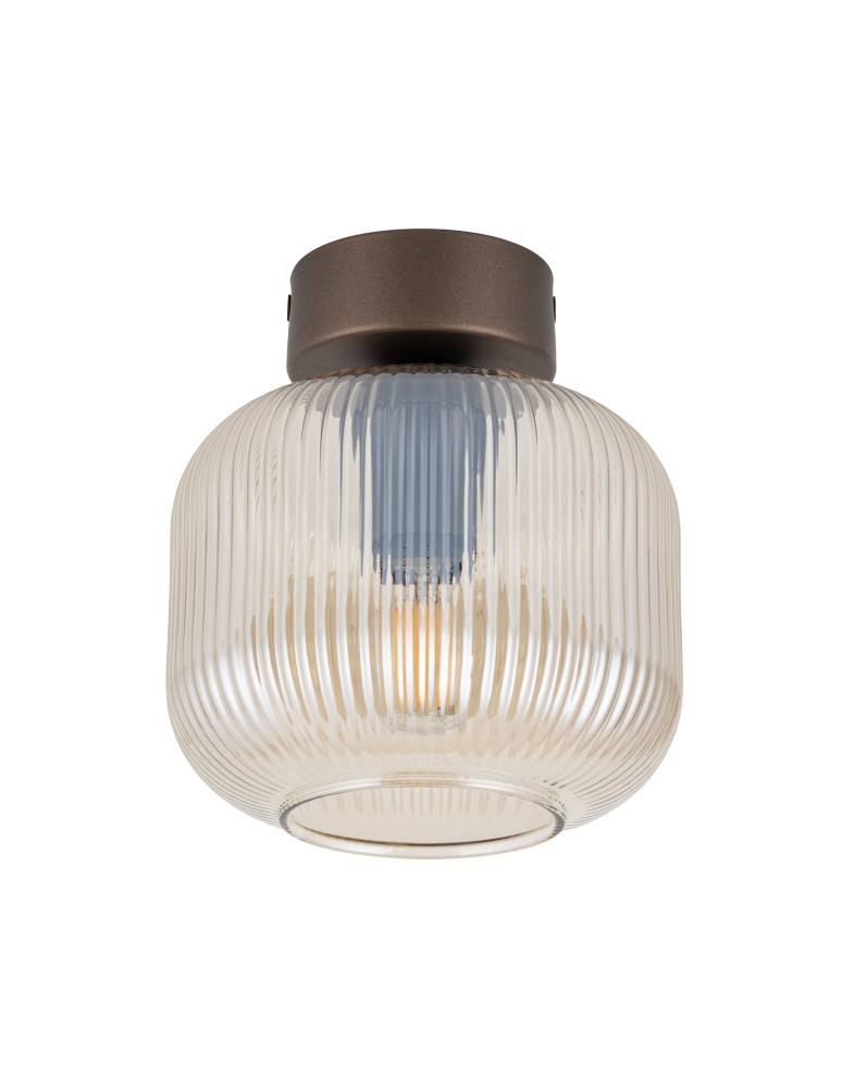 TK Lighting SALVIA BROWN LAMPA SUFITOWA 1XE14 11358