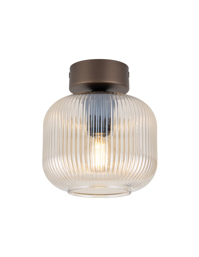 TK Lighting SALVIA BROWN LAMPA SUFITOWA 1XE14 11358