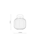 TK Lighting SALVIA BROWN LAMPA SUFITOWA 1XE14 11358