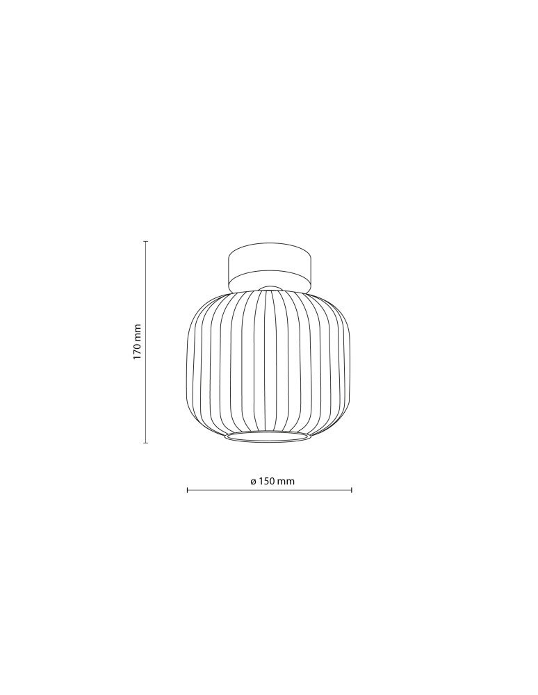 TK Lighting SALVIA BROWN LAMPA SUFITOWA 1XE14 11358