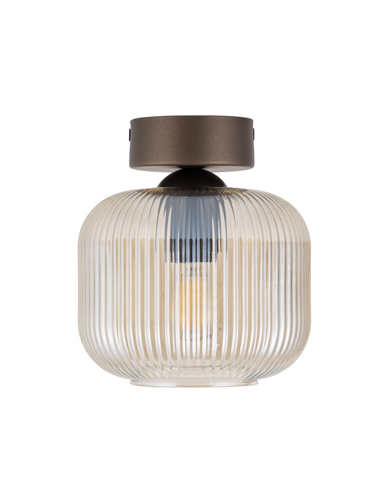TK Lighting SALVIA BROWN LAMPA SUFITOWA 1XE14 11358