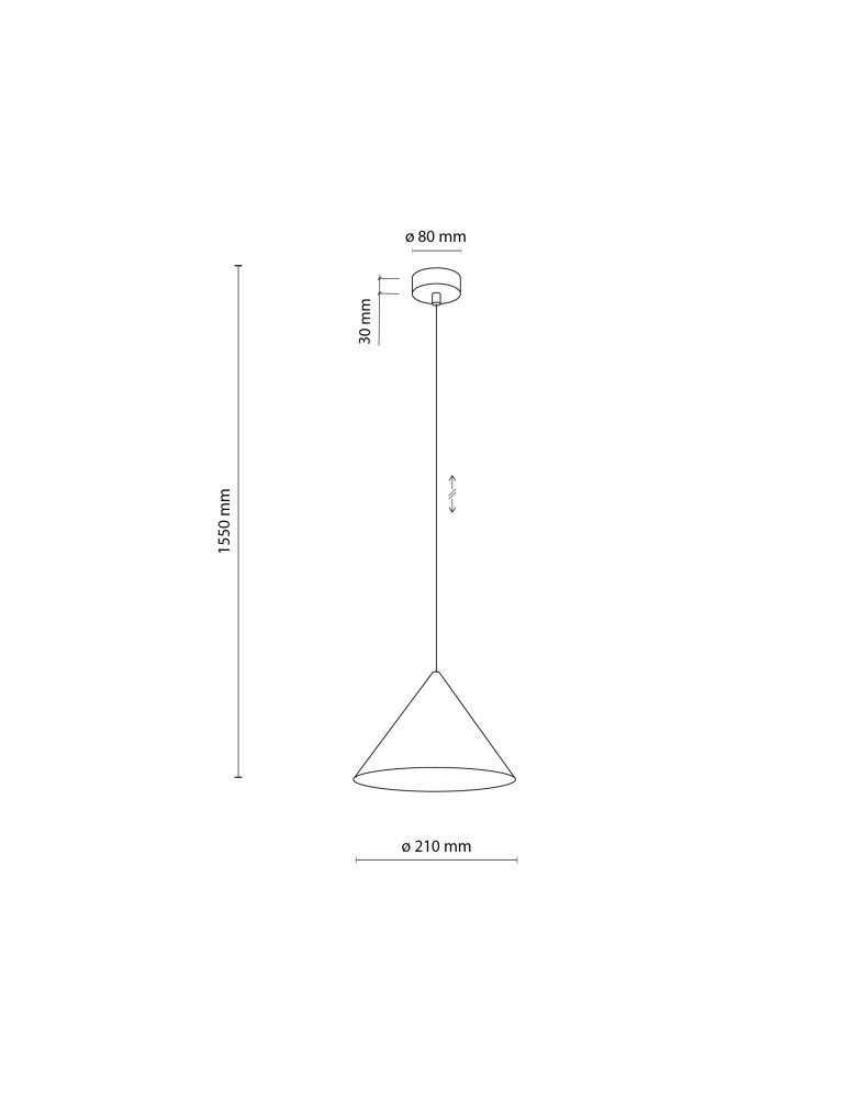 TK Lighting CONO S KASZMIR LAMPA WISZĄCA 1XE27 11379