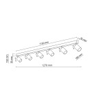 TK Lighting NEX WHITE LAMPA SUFITOWA 6XGU10 11369 TK Lighting NEX WHITE LAMPA SUFITOWA 6XGU10 11369