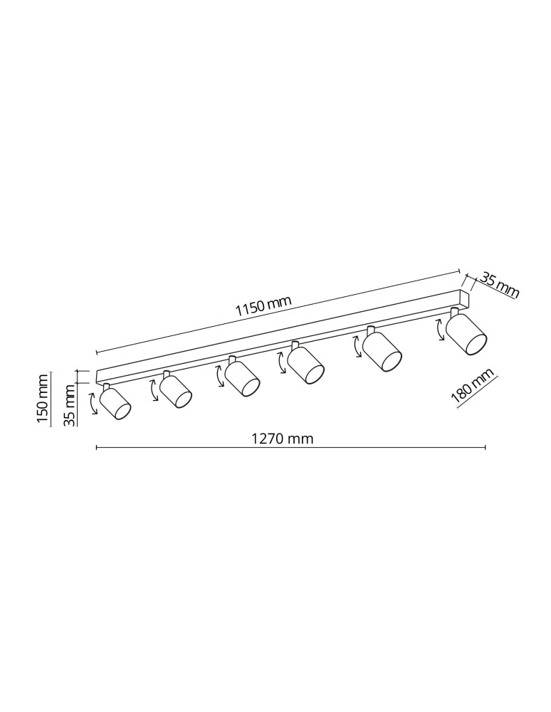 TK Lighting NEX WHITE LAMPA SUFITOWA 6XGU10 11369 TK Lighting NEX WHITE LAMPA SUFITOWA 6XGU10 11369
