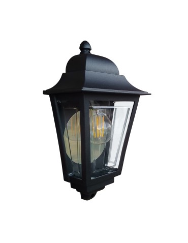 Elstead Latarnia naścienna Deco Lane 1 źródło światła Czarny IP44 Zewnętrzna DECO-LANE7-BLACK