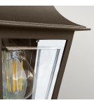 Elstead Latarnia naścienna Deco Lane 1 źródło światła Brązowy IP44 Zewnętrzna DECO-LANE7-BRONZE
