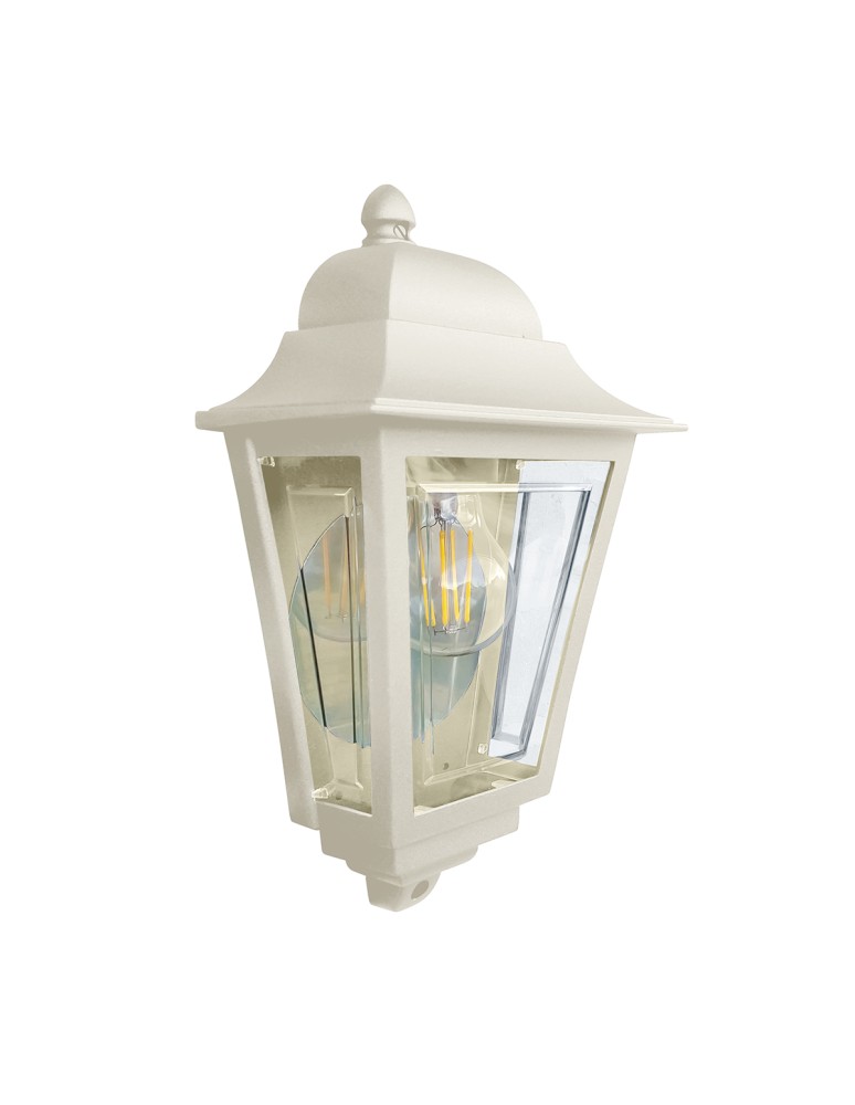 Elstead Latarnia naścienna Deco Lane 1 źródło światła Kremowy IP44 Zewnętrzna DECO-LANE7-CREAM