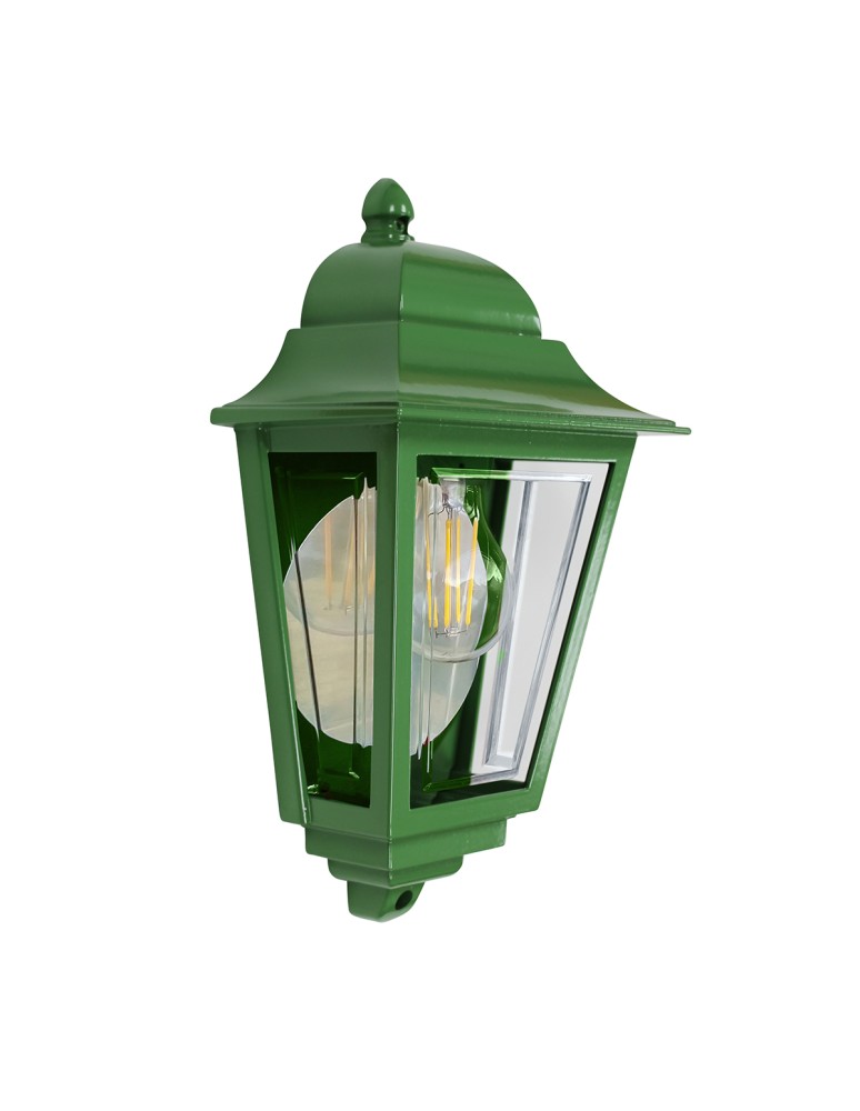 Elstead Latarnia naścienna Deco Lane 1 źródło światła Zielony IP44 Zewnętrzna DECO-LANE7-GREEN